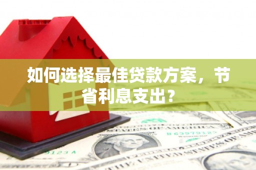 理县如何选择最佳贷款方案，节省利息支出？