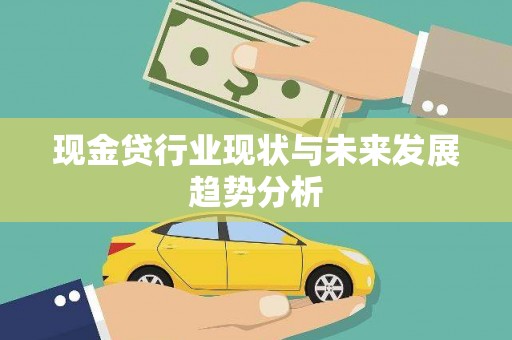 理县现金贷行业现状与未来发展趋势分析