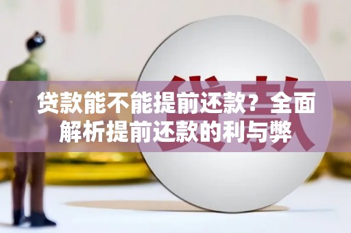 理县贷款能不能提前还款？全面解析提前还款的利与弊