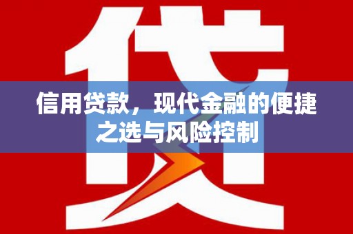 理县信用贷款，现代金融的便捷之选与风险控制