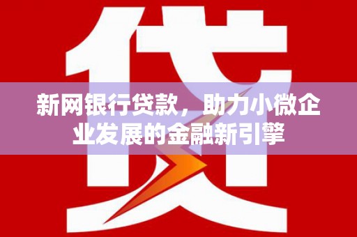 理县新网银行贷款，助力小微企业发展的金融新引擎