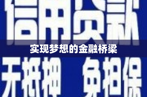 理县实现梦想的金融桥梁