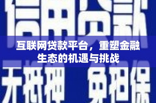理县互联网贷款平台，重塑金融生态的机遇与挑战