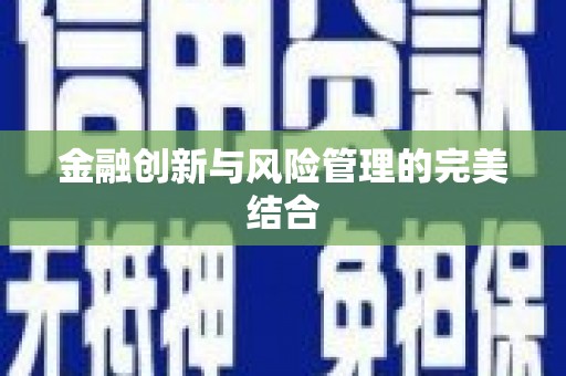 理县金融创新与风险管理的完美结合