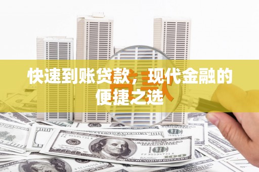 理县快速到账贷款，现代金融的便捷之选