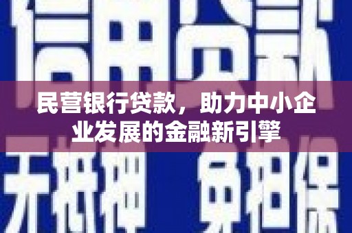 理县民营银行贷款，助力中小企业发展的金融新引擎