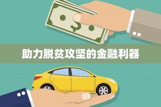 理县助力脱贫攻坚的金融利器