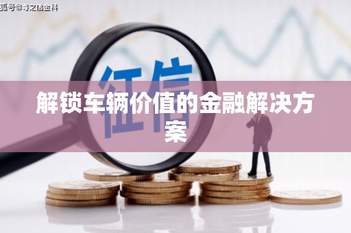 理县解锁车辆价值的金融解决方案