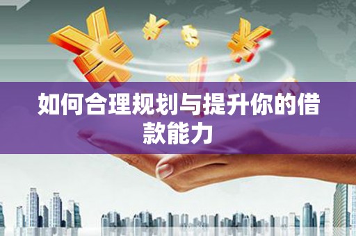 理县如何合理规划与提升你的借款能力