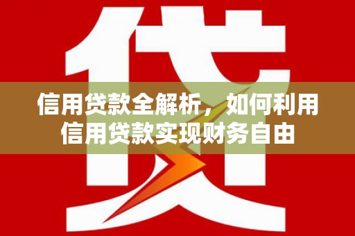 理县信用贷款全解析，如何利用信用贷款实现财务自由